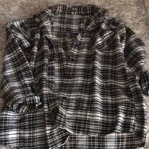 Black white gray brandy Melville flannel